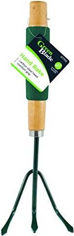 Green Blade Grip Handle Hand Rake