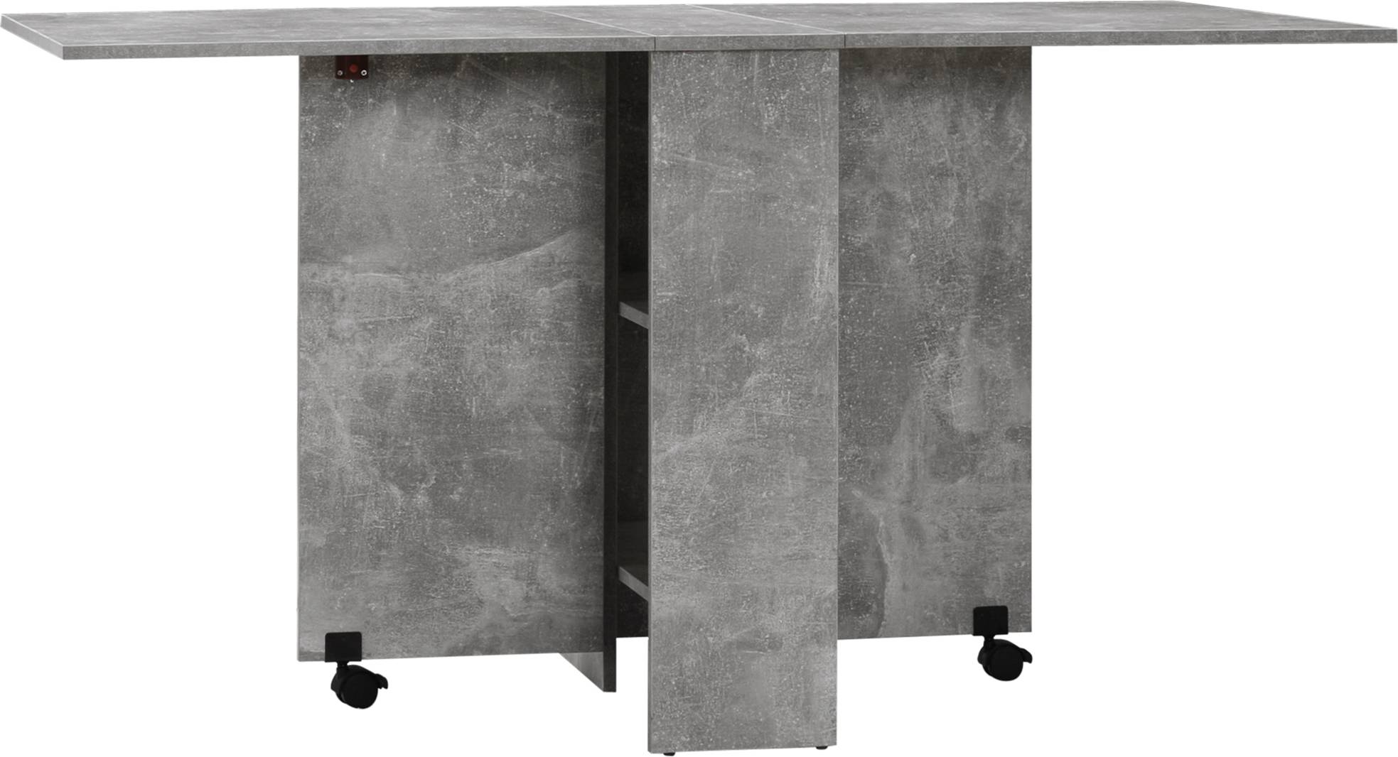 Homcom Rolling Drop Leaf Dining Table