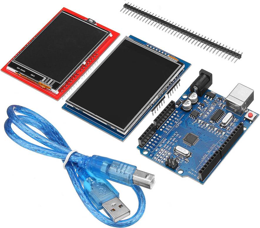 Arduino uno r3 UNO R3 Improved Version + 2.8TFT Touch Screen Touch Screen Display Module Kit