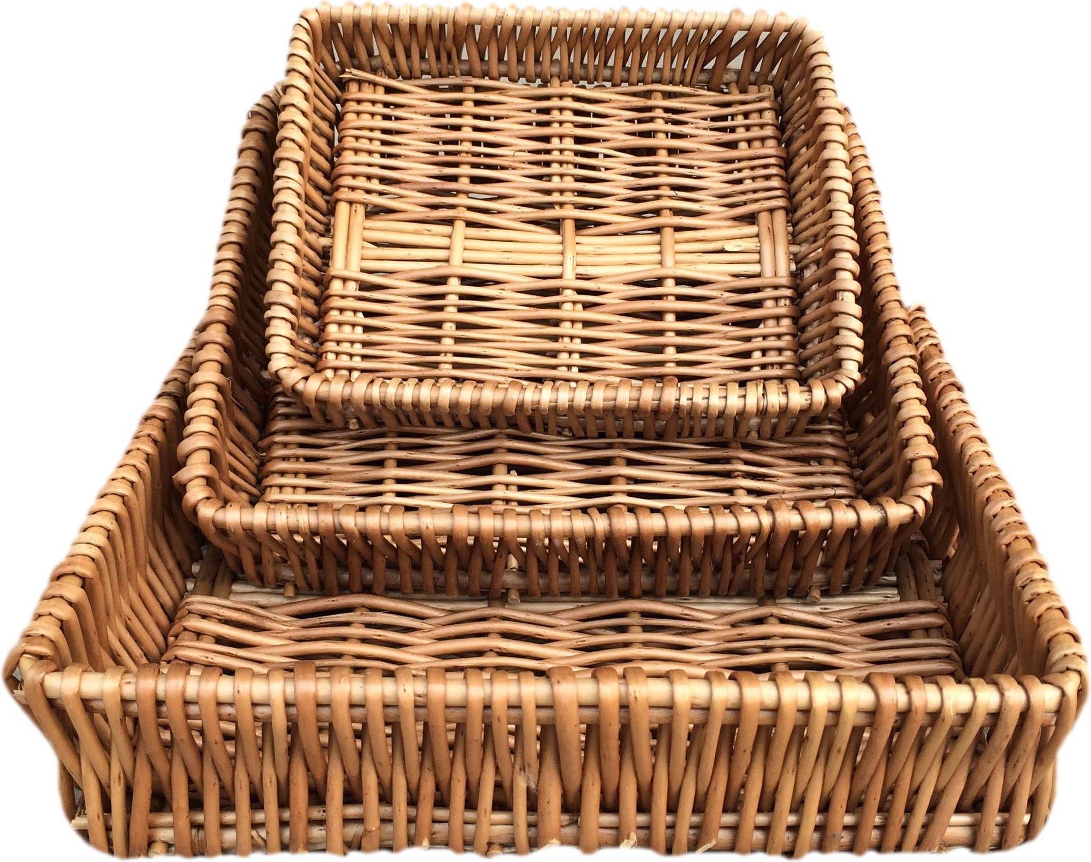 Shallow Wicker Set Double Steamed