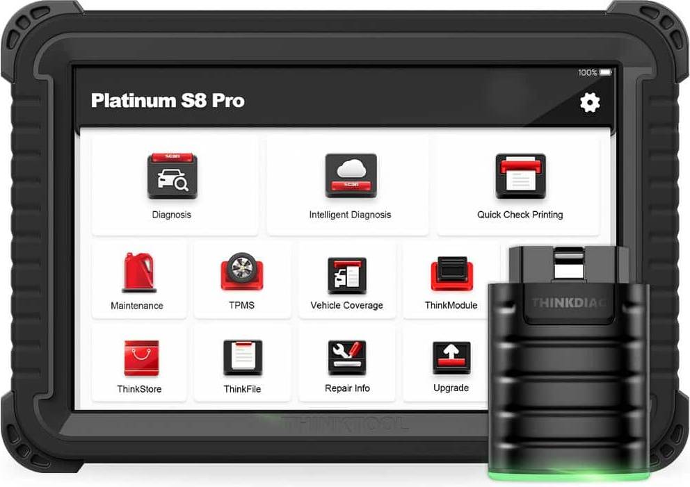 Car diagnostic scanner Thinkcar 8 Inch OBD2 Scanner Car Code Reader with Reset Diagnostic S8 PRO