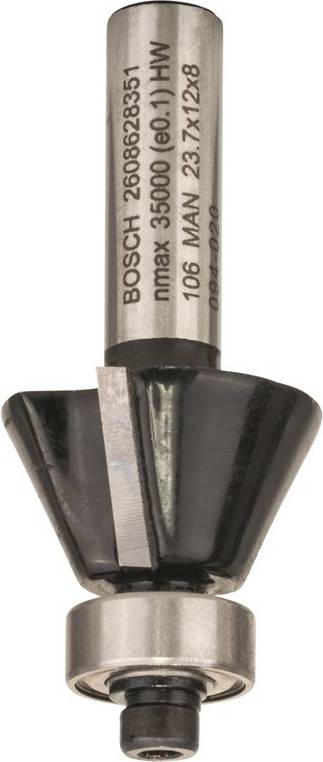 Bosch Bevel Router Bit 8x23.7x54 Mm Silver