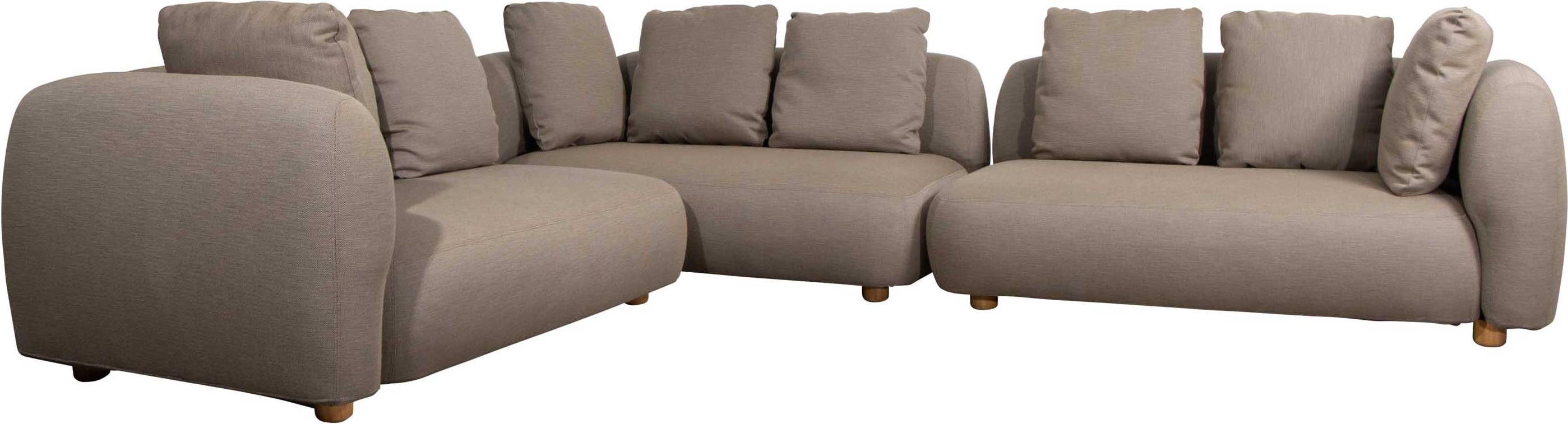 Cane-Line Capture Hörnsoffa Taupe 2 pcs Modulsoffa