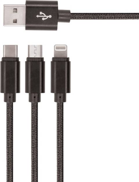 Setty USB Multikabel 2A 1m