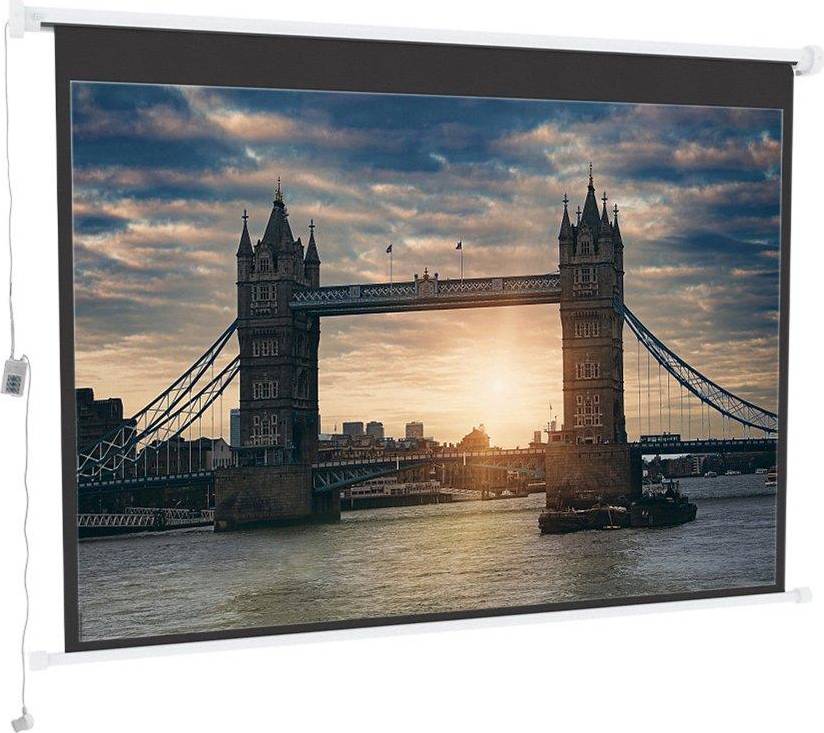 Living and Home 72" Electric Projection Screen With Remote Control