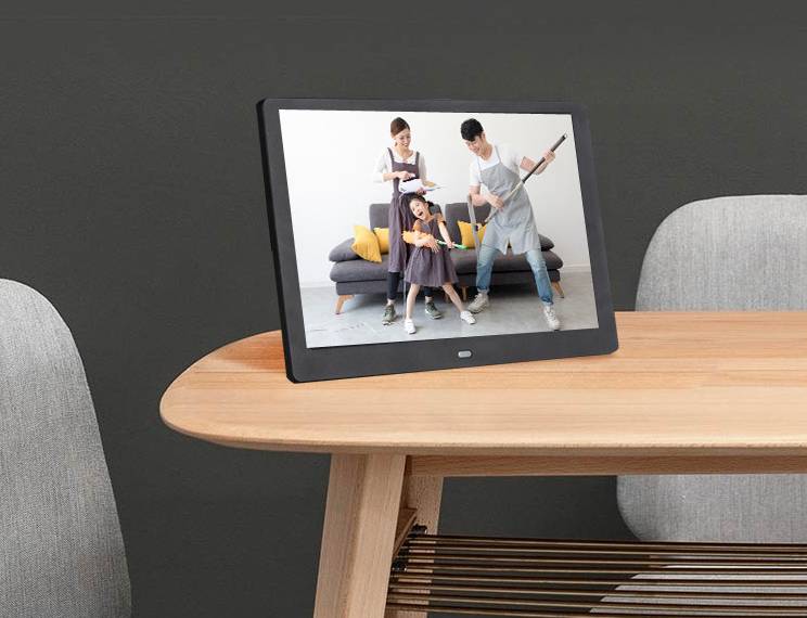 Wejoy HD Photo Picture Frame Clock MP4 Movie Player+Remote Control