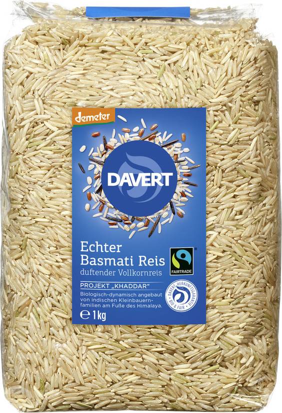 Davert Riso Basmati Integrale Bio 1000 g