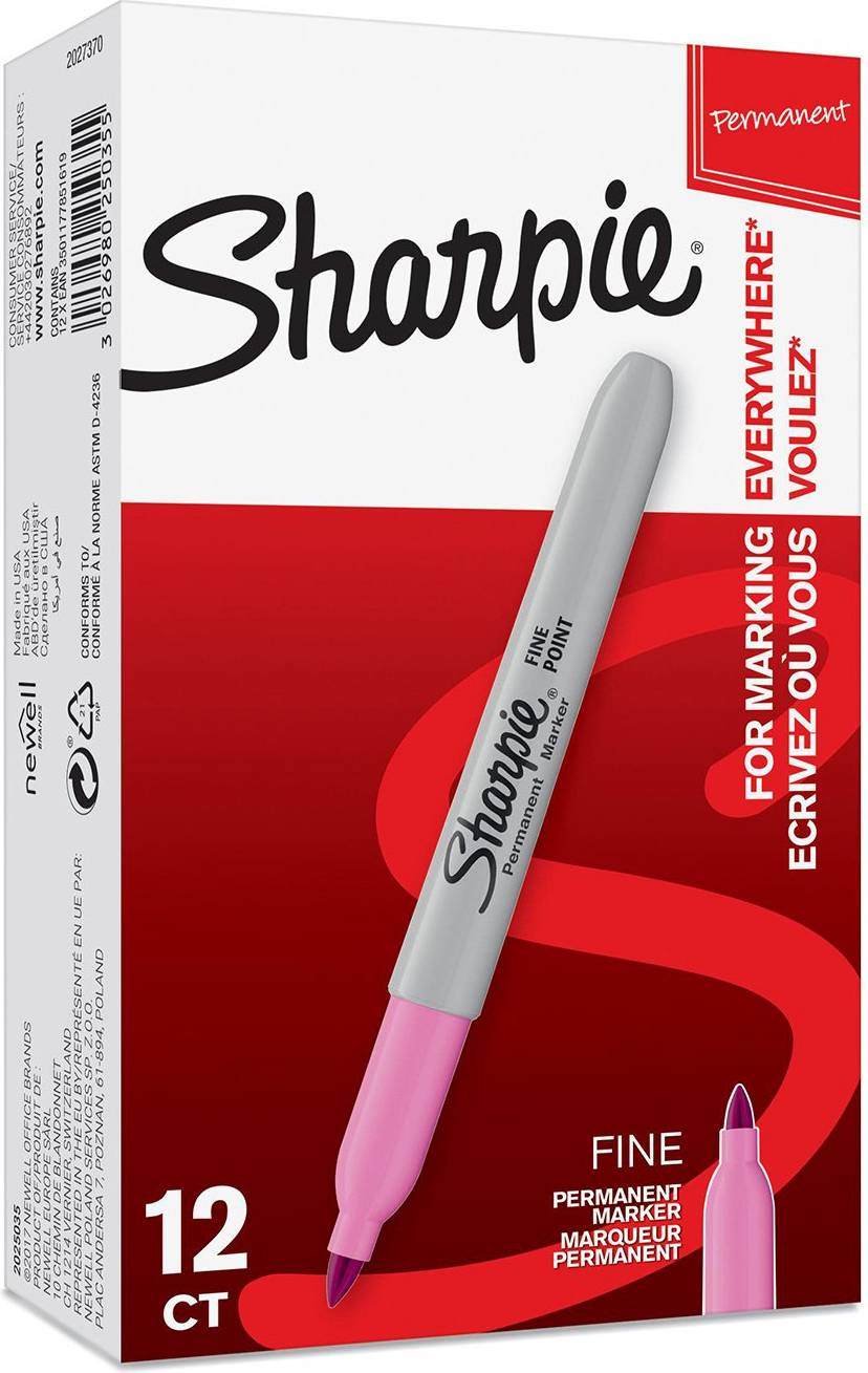 Sharpie Permanent Marker Fine Point Rosa