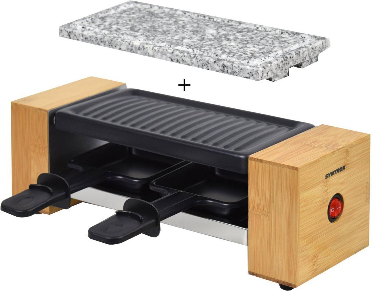 Raclette grill Syntrox Raclette-Grill Set Biel Avec Plaques Interchangeables