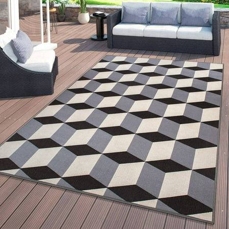World Rug Gallery Contemporary Geometric Flatweave Gray