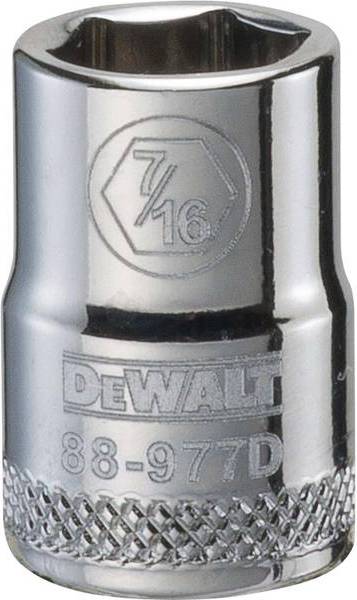 Dewalt socket set Dewalt SAE Socket Shallow 6-Point 7 16 In 3/8 In Drive DWMT88977OSP Tool Kit