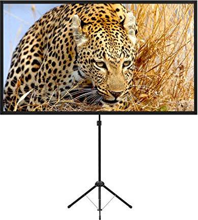 Projector stand Excelimage Portable Projector Screen with Stand 80 Inch