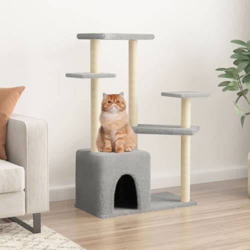 vidaXL Cat Tree with Scratching Posts Light