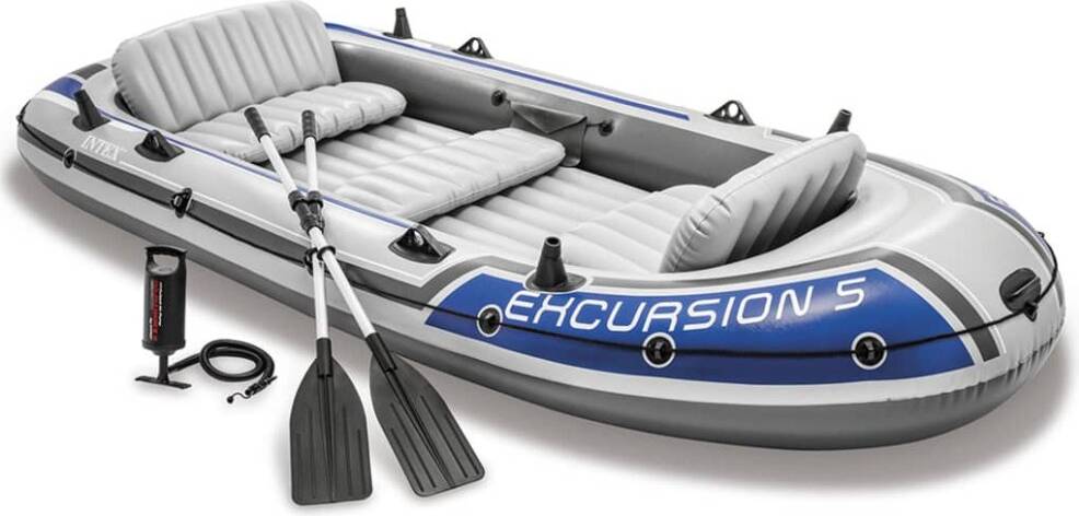 Intex Excursion 5 Set Inflatable Boat with Oars and Pump 68325NP