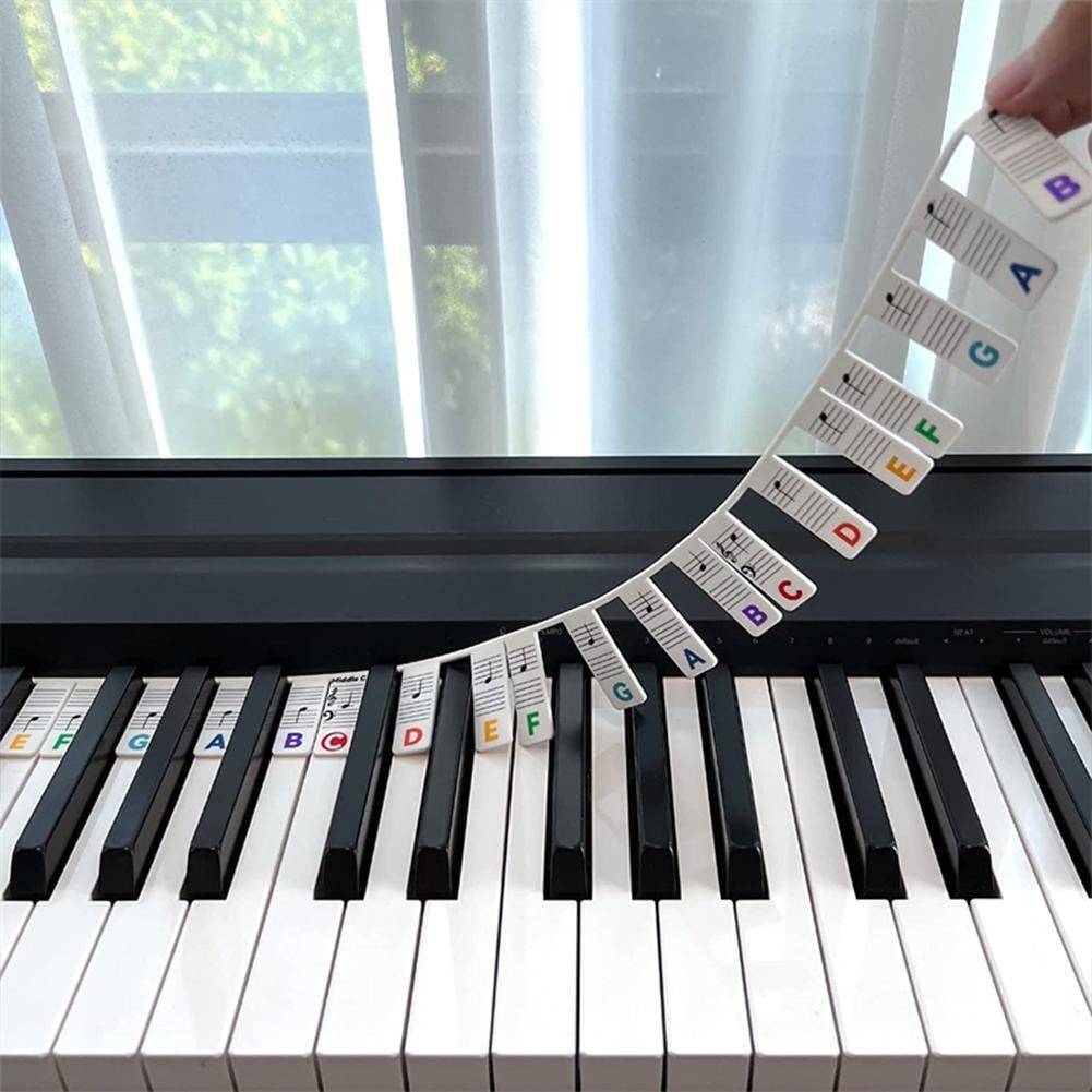 88 key piano INF Removable Piano Keyboard Note Label 88-Key