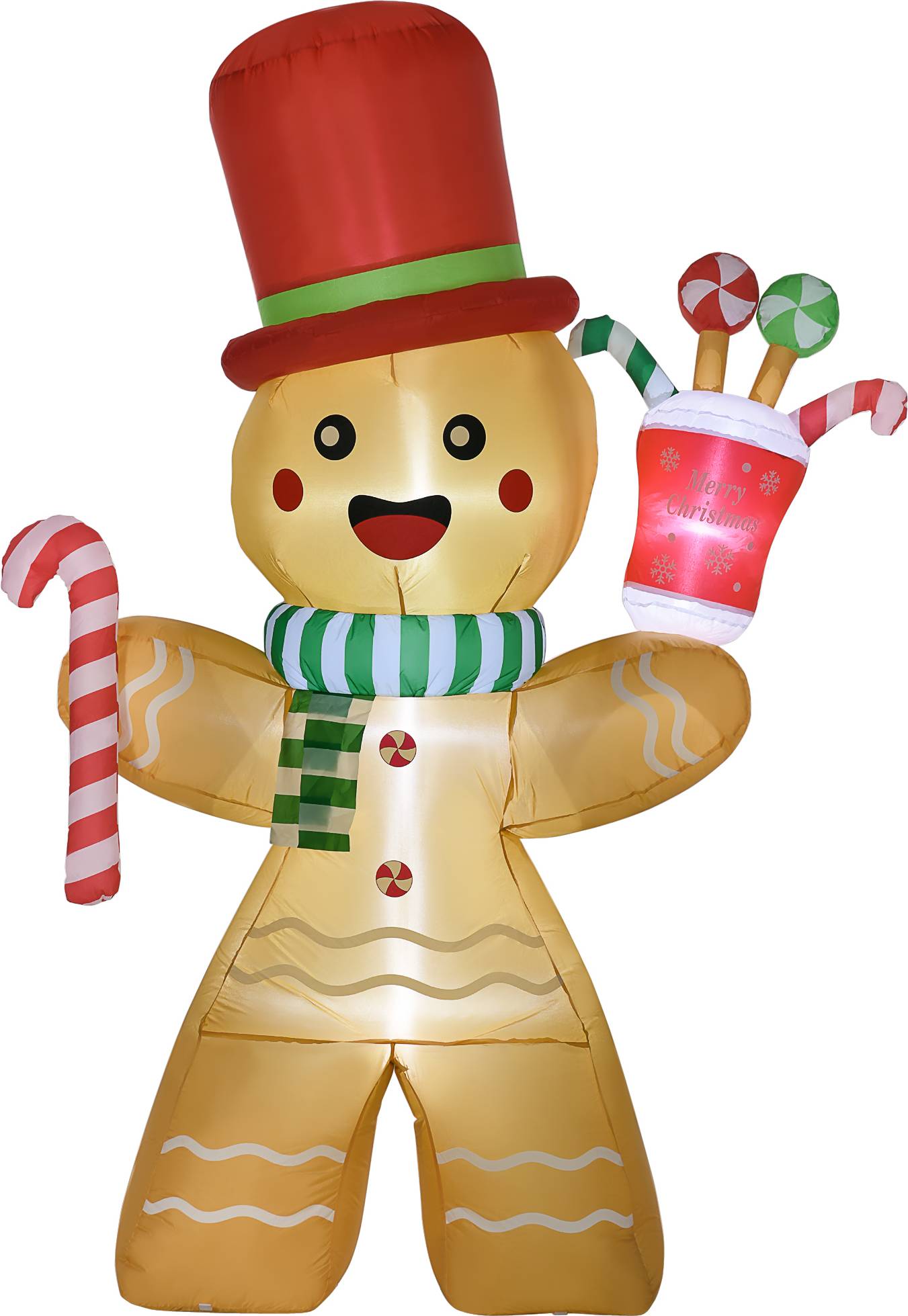 7.5FT Christmas Inflatable Gingerbread Man