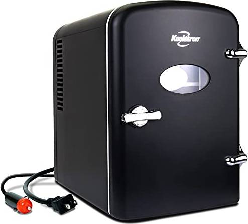 Black retro fridge Koolatron Retro Mini Fridge 4L