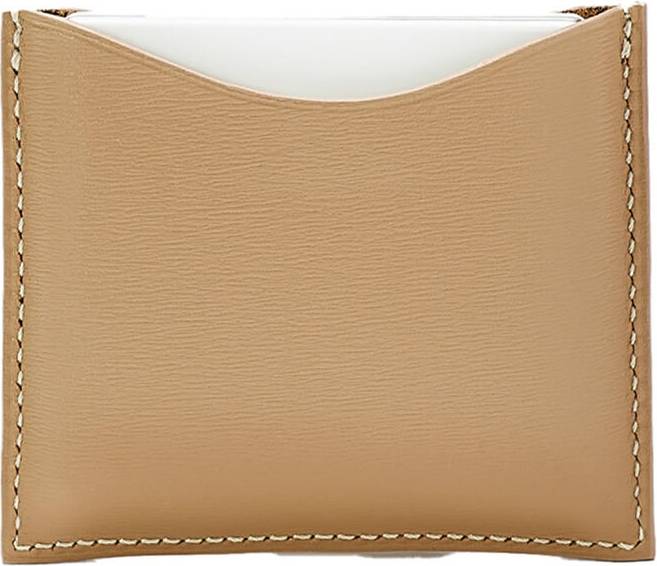 Camel Leather Compact Case