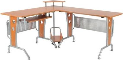L shaped corner desk Homcom L-Shaped Corner Writing Desk