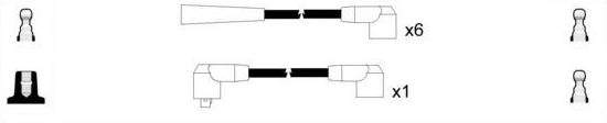 HT Ignition Leads Cable Set