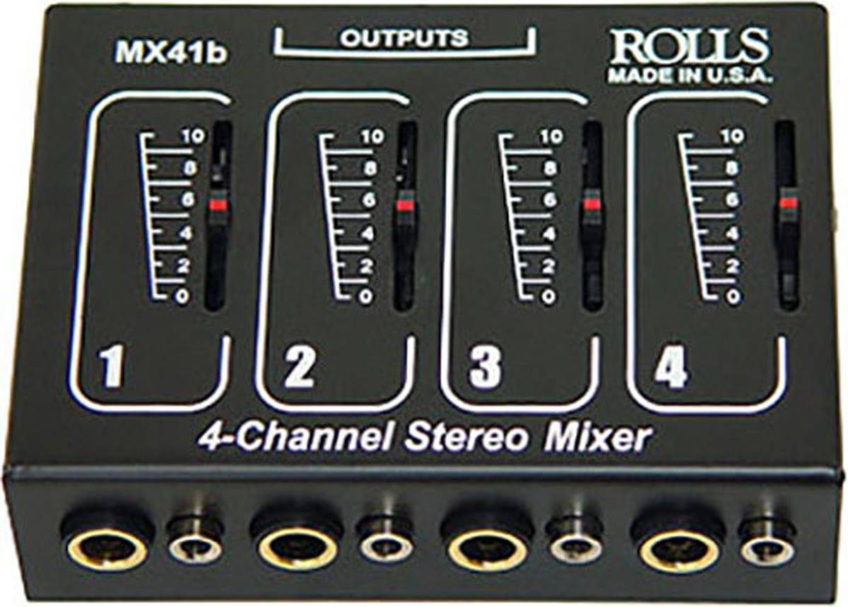 MX41B 4 Channel Passive Mixer with Level Control