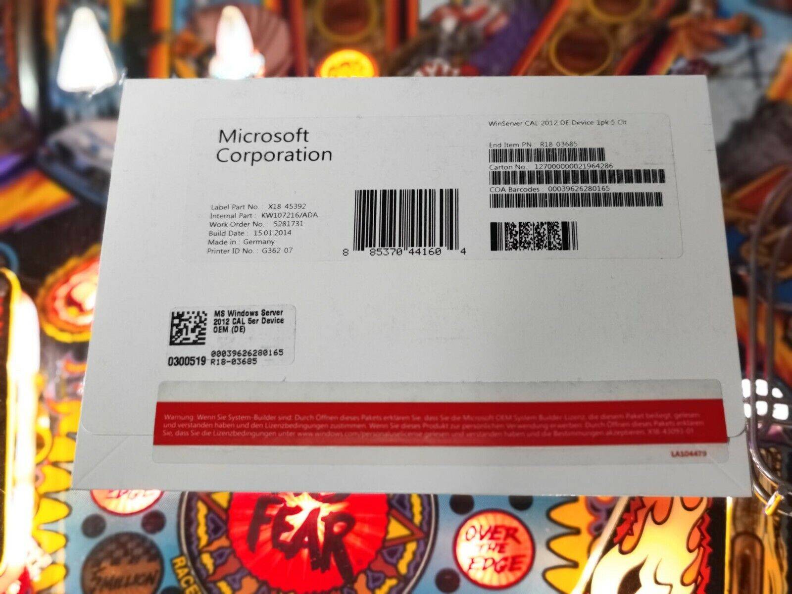 Microsoft Windows Server 2012 5 Device CAL