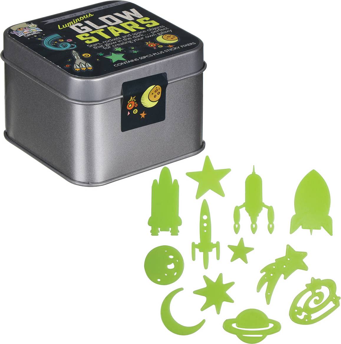 Funtime Glow Stars In A Tin Night Light