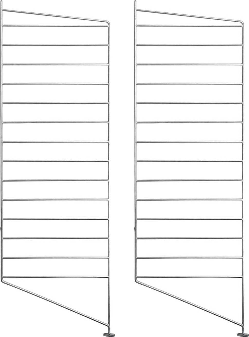 String Gable Floor Galvanized Shelving System 2pcs