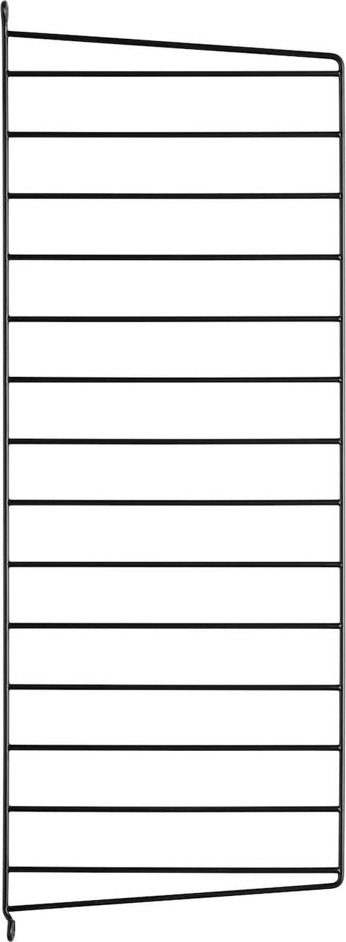 String Gavl Sort Reolsystem 30x75cm