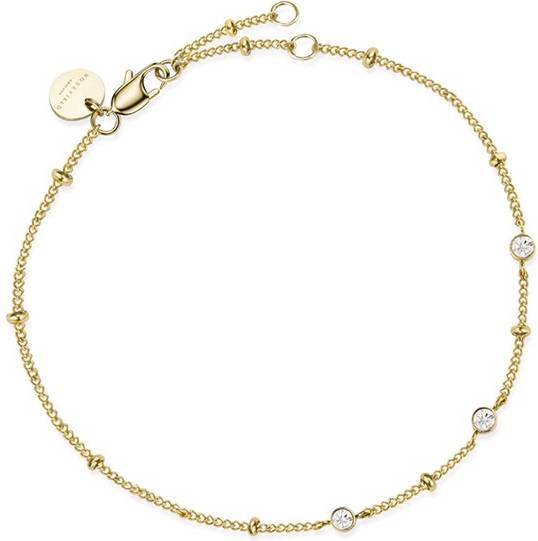 Crystal Armband Guldpläterad Rostfritt Stål - Rostfritt Stål