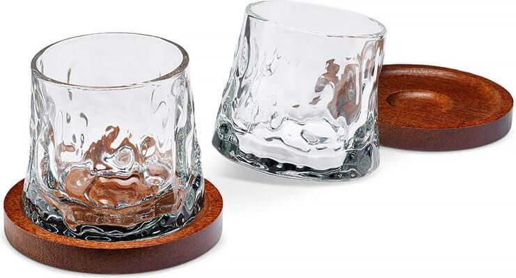 InGenious Rotating Whisky Glass 2pcs