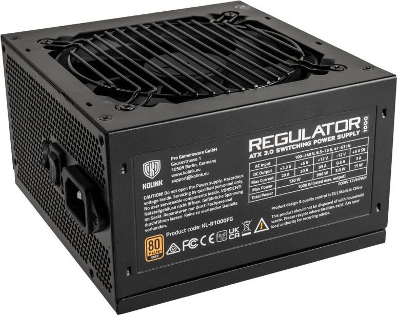 Kolink KL-R1000FG PSU.
