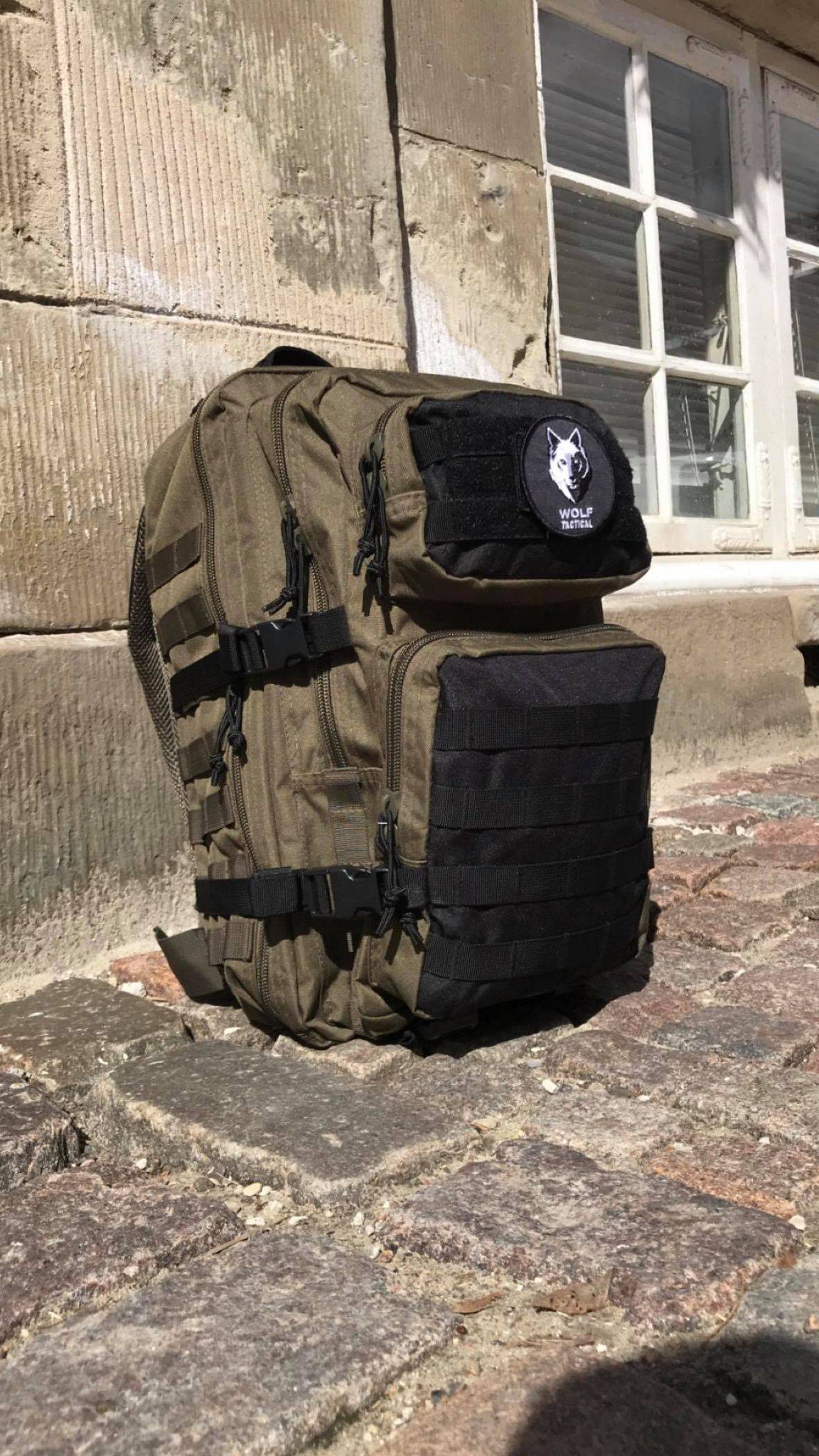 Mil-Tec US Assault Pack Large Backpack - Ranger Green/Black