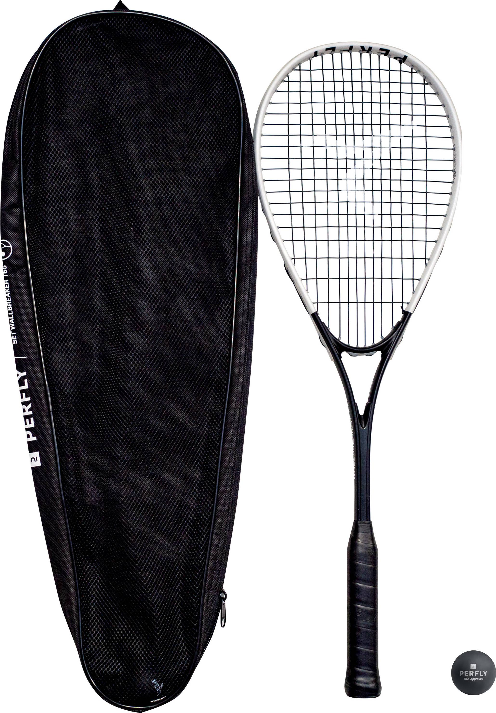 Perfly Squash Racket Set Wallbreaker 165 1 Racket/1 Red Dot Ball