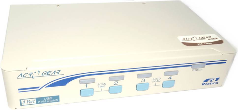Kenable Rextron 4 Port USB KVM Switch 4 Computers share 4 USB Devices