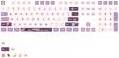 Akko Blueberry Grape Jam Keycap Set 116-Key