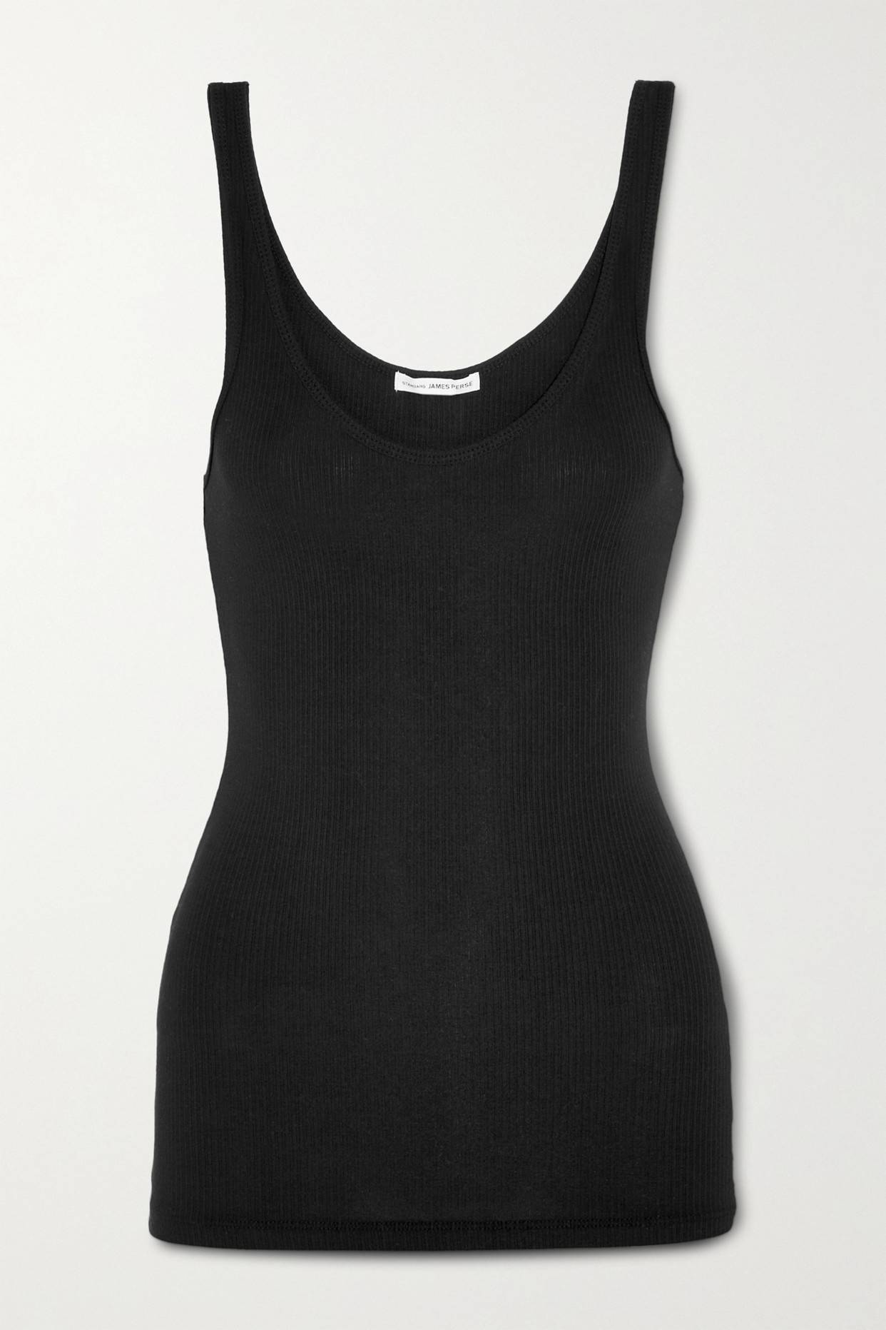 James Perse Ribbed Daily Tank - Black