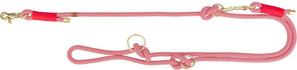 Trixie Adjustable Dog Leash Soft Rope - Rouge