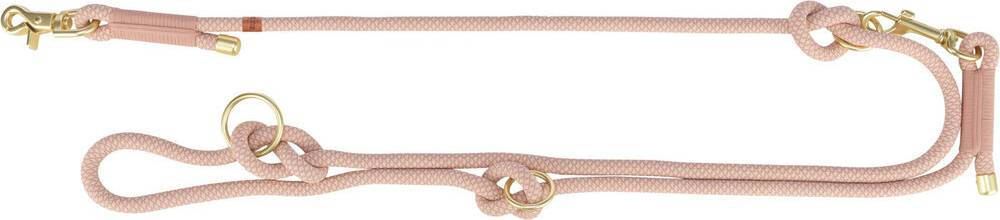 Trixie Adjustable Dog Leash Soft Rope - Rose