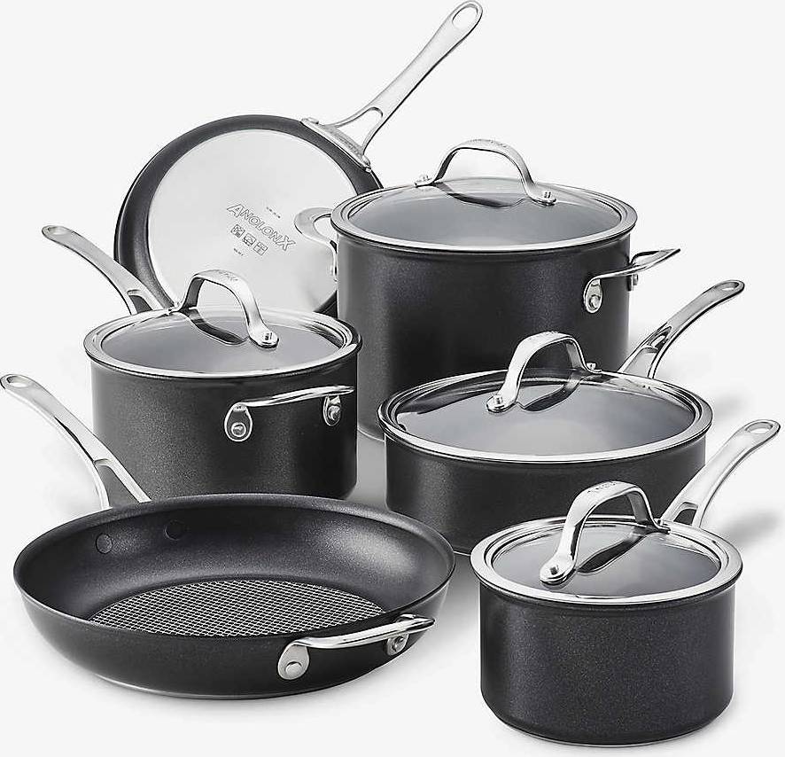 Anolon X SearTech Induction Cookware Set with lid