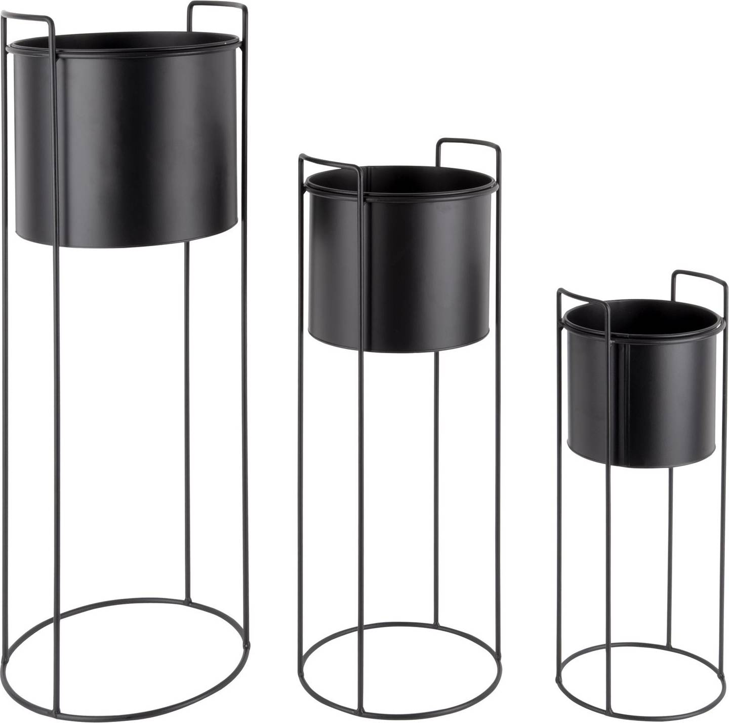 Coprivaso In Metallo In Set Da 3 Pezzi Ø 80 Cm