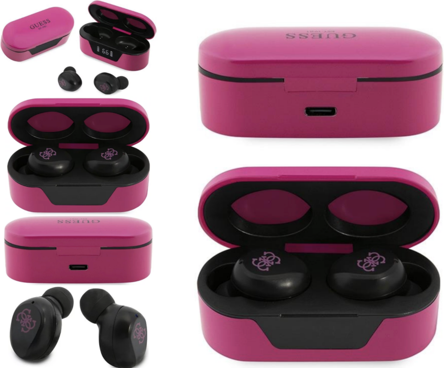 Guess TWS In-Ear Bluetooth Hörlurar - Rosa