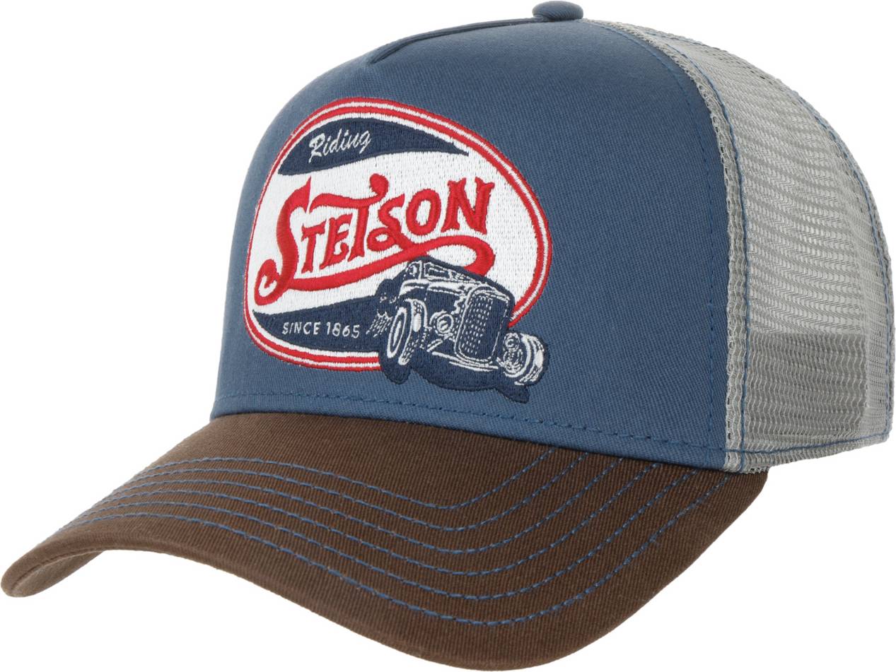 Stetson Riding Hot Rod Trucker Cap Brown-Blue