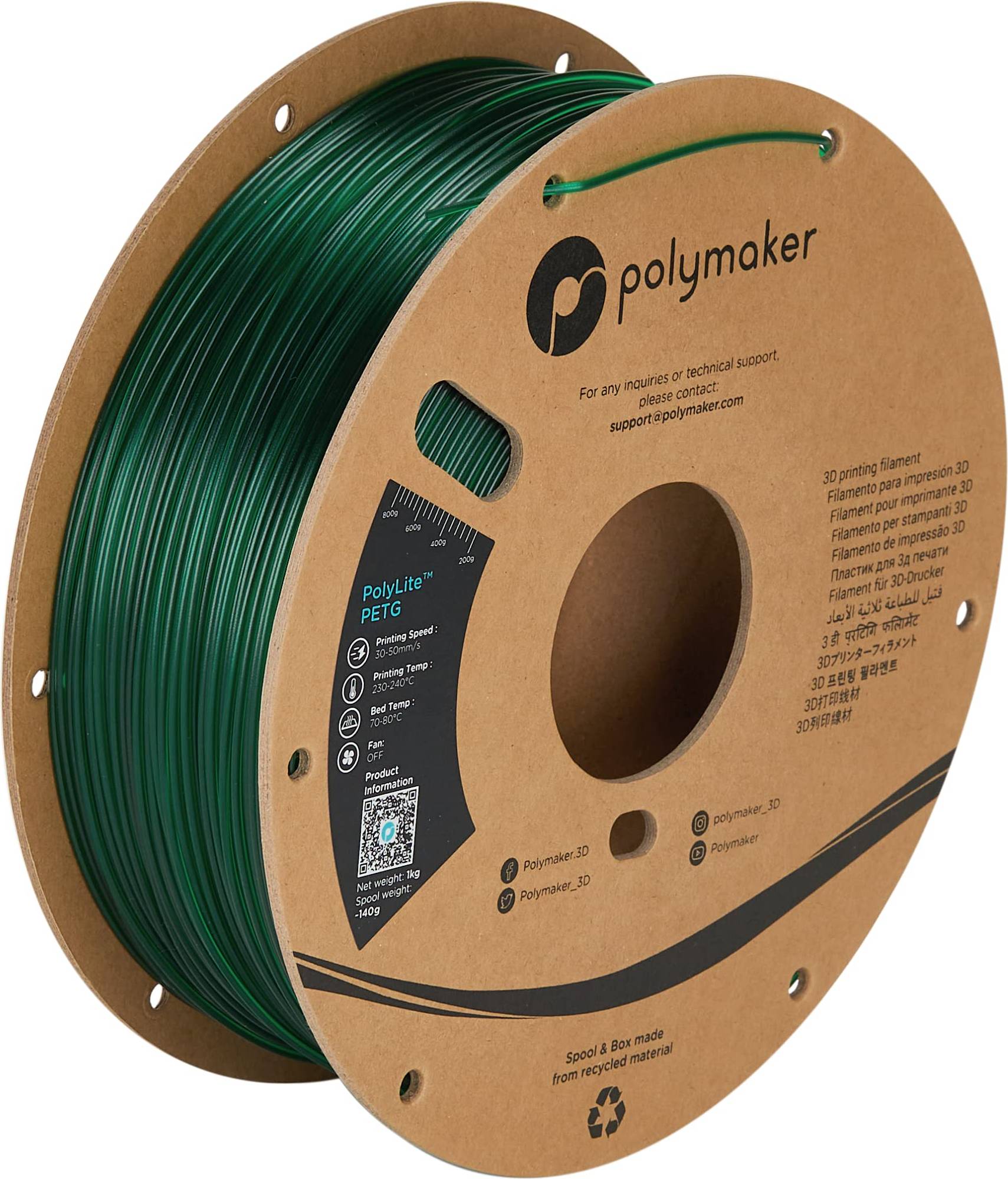 Polymaker PETG Translucent Green