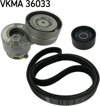 SKF V-Ribbed Belt Set VKMA 36033