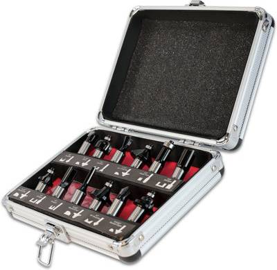 Excel 1/2in Shank tct Router Cutter Bit 12 Piece Set