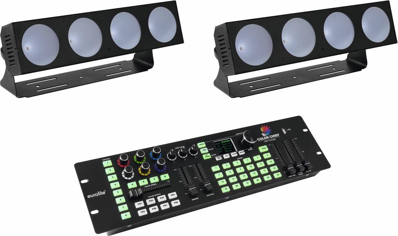 Dmx controller Eurolite Set 2x LED CBB-4 DMX LED Color Chief Controller