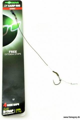 Korda DF Carp Rig Barbed Green