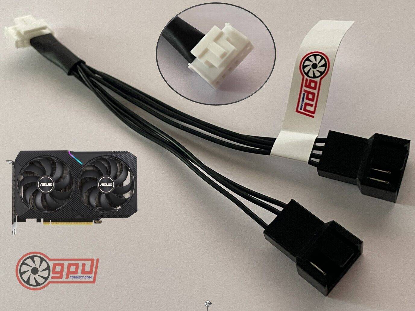 ASUS GPU Fan Splitter Cable Adapter - 4 Pin to Dual 4 Pin