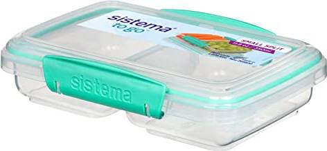 Sistema To Go Split Compartment Lunch Food Container 2pcs
